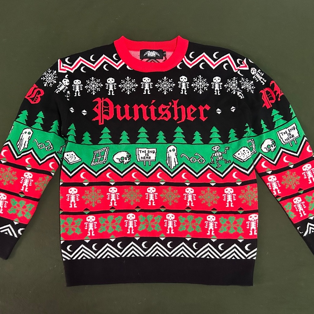 Phoebe Bridgers Limited Edition Punisher Christmas Sweater Size S